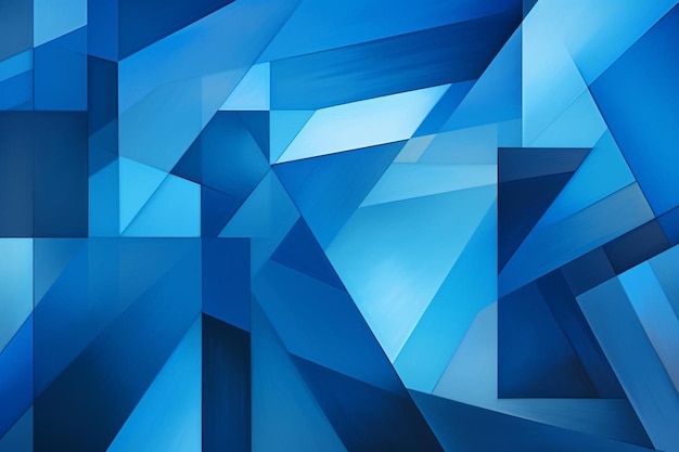 Photo a blue abstract background of a geometric pattern.