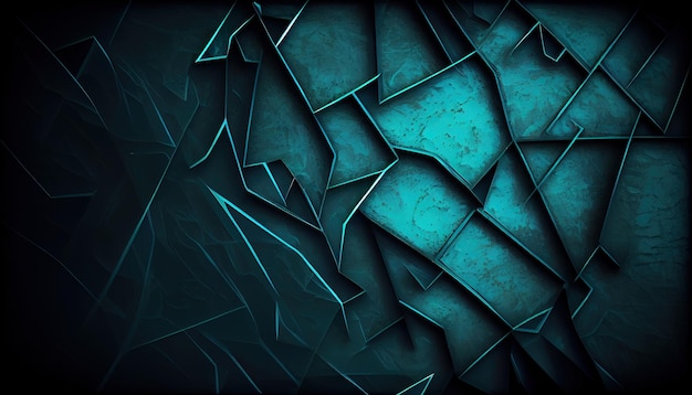 A blue abstract background with a black background generative AI