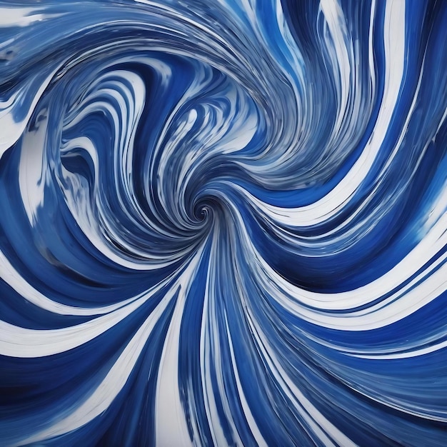 A blue abstract background with a blue and white swirl