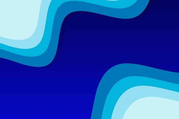a blue abstract background with a blue and white wave