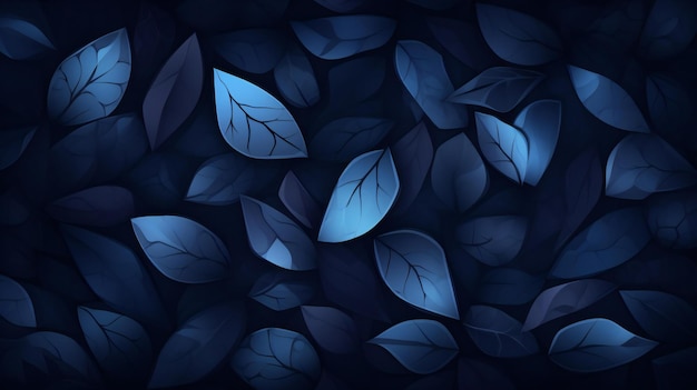 синий абстрактный фон с темными камнями