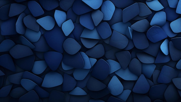 파란색 추상적인 배경과 어두운 돌