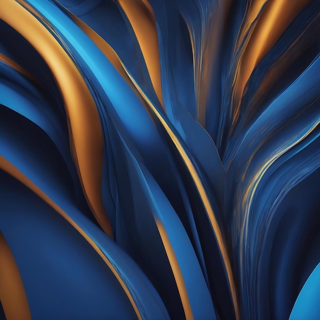 Blue abstract background with some smooth lines in it