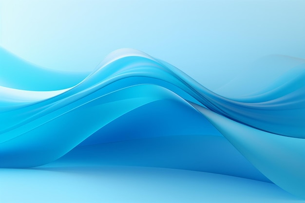 Blue abstract background with stylish waves