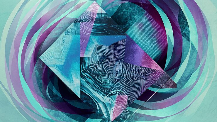 Photo blue abstract background
