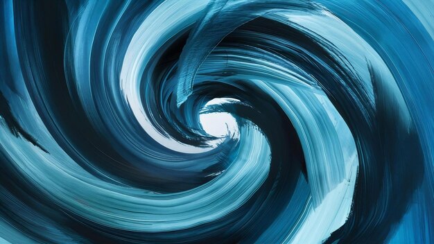 Blue abstract brushstrokes