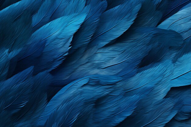 Blue abstract feathers abstract background wallpaper