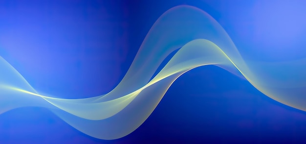 blue abstract flowing wave background