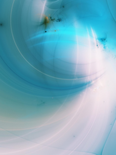 blue abstract fractal background 3d rendering illustration