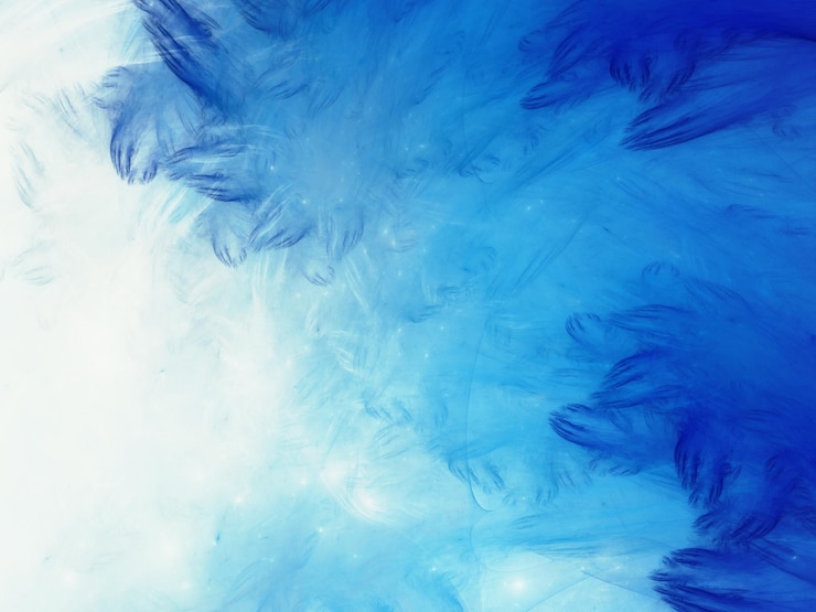 फोटो blue abstract fractal background 3d rendering illustration