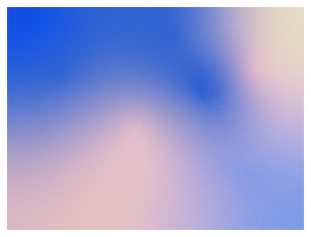 Blue abstract gradient blurred background with grain noise effect