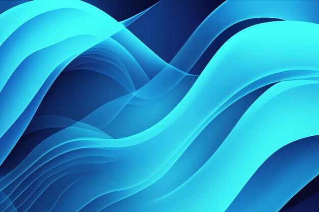 blue abstract gradient wave wallpaper