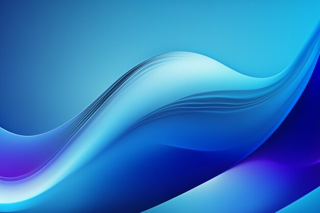 голубые абстрактные градиентные волновые обои