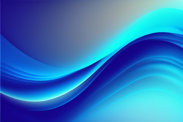 blue abstract gradient wave wallpaper