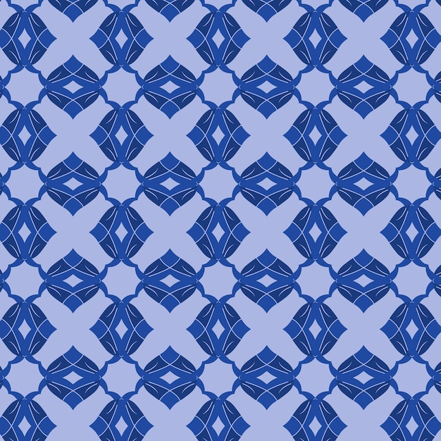 blue abstract seamless geometric islamic background seamless with copy space