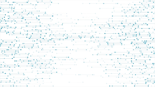 Голубые абстрактные технологические линии на белом фоне