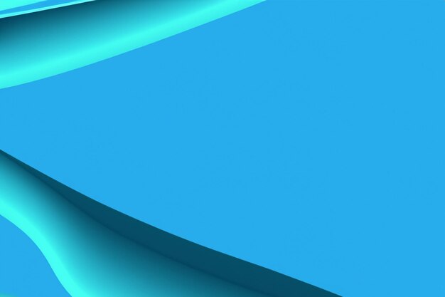 Photo blue abstract wallpaper of smooth and curved lines