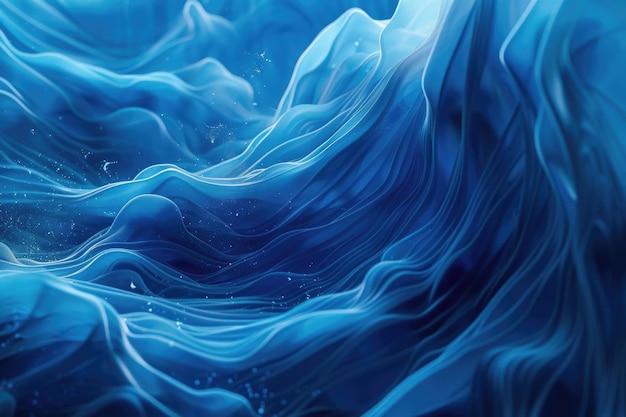 A blue abstract wave background