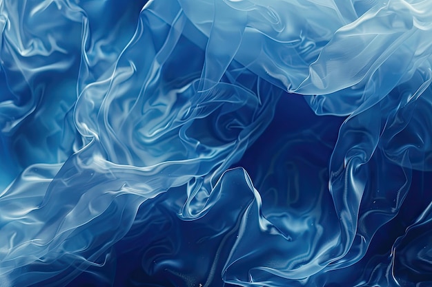 Blue abstract wave texture on blue background