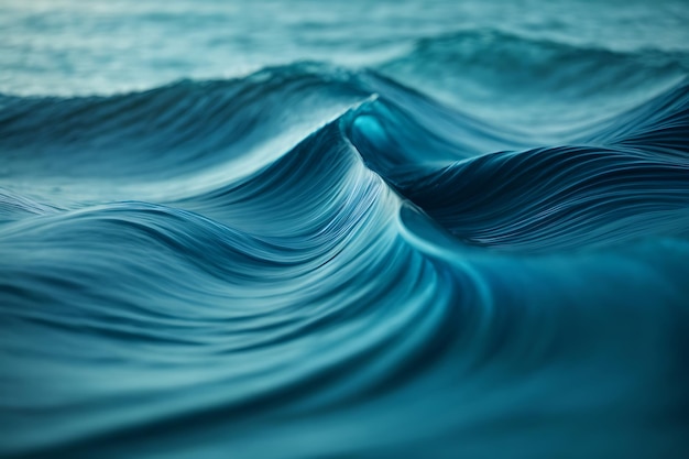 Blue abstract wavy background