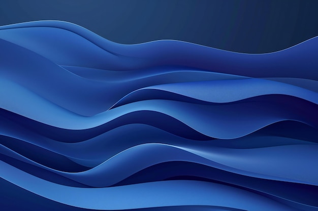 Photo blue abstract wavy background