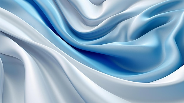 blue abstract white fabric background