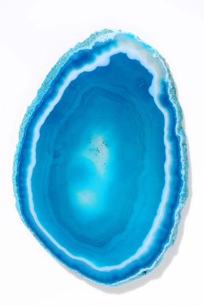 blue agate  on white