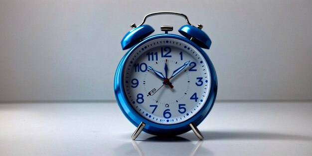 Blue alarm clock