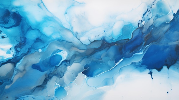 Blue alcohol ink texture