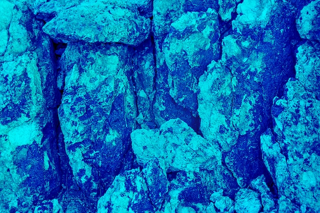 Blue aquamarine stone background and texture, colored natural pattern