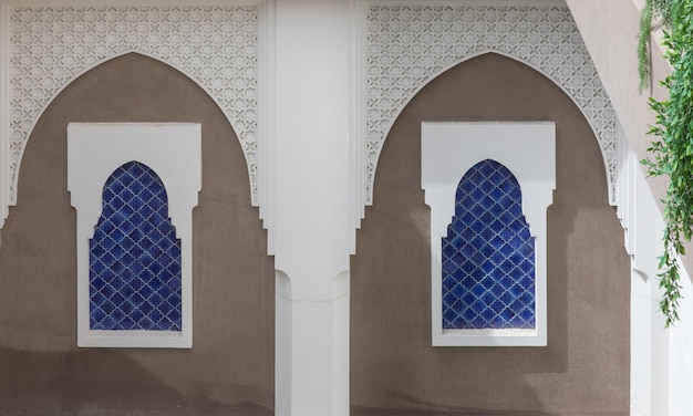 blue arab window