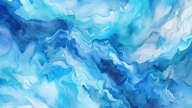 Blue azure colors watercolor wallpaper