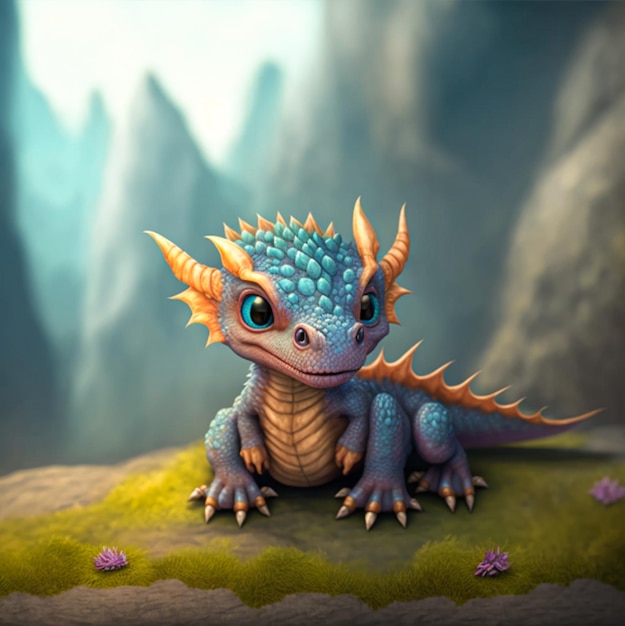 Blue Baby dragon