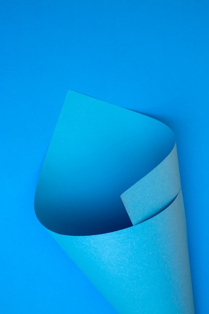 Blue background and blue color paper