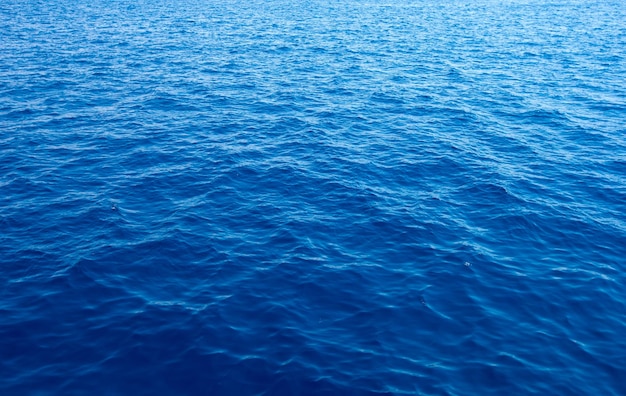 Blue background of sea water