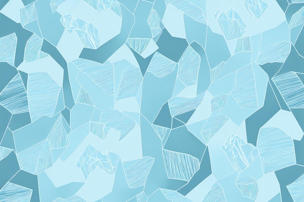 A blue background with a bunch of ice cubes generative AI