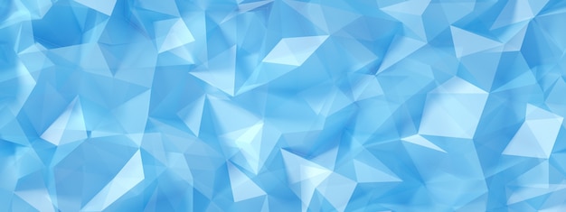 Photo blue background with crystals