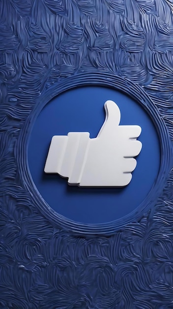 Blue background with embossed facebook logo pattern