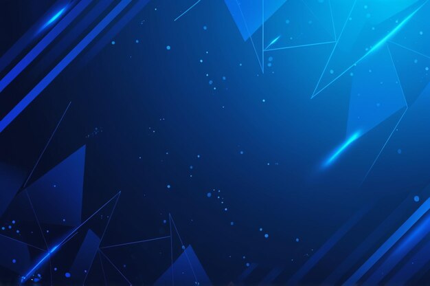 Photo a blue background with a glowing image of a glowing star