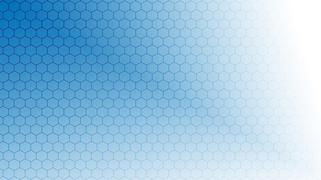 Blue background with a hexagon pattern