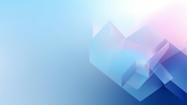 A blue background with a light blue background and the word cube.