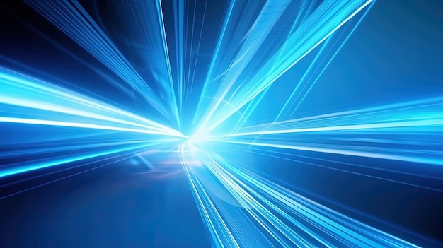 A blue background with a light burst in the middle