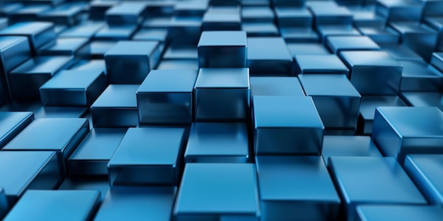 A blue background with many blue squares stock background