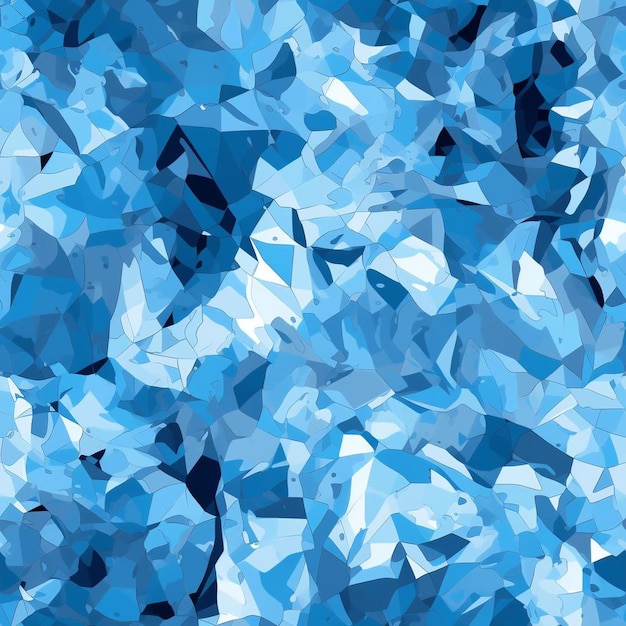 Синий фон с узором из кубиков.