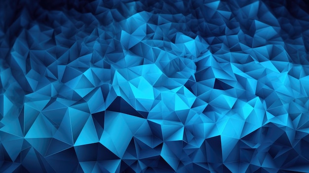 A blue background with a pattern of triangles and the words'blue '