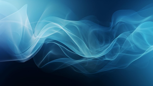 A blue background with smoke in the middle