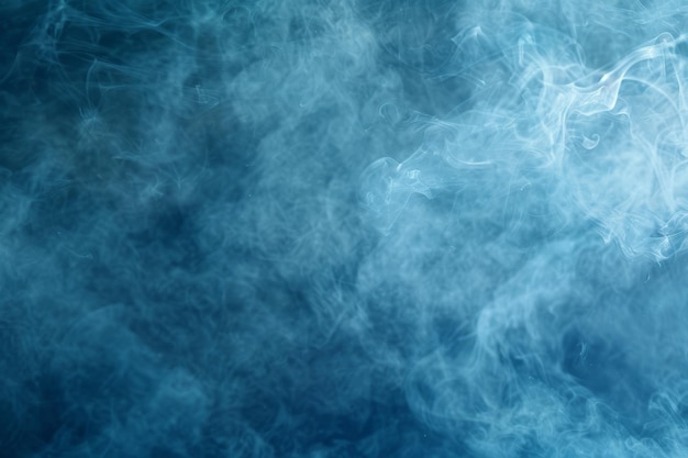 Blue Background With Smoke