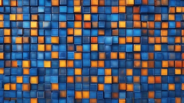 A blue background with squares of different shades of blue