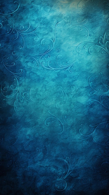 A blue background with swirls on it