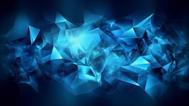 Blue background with a triangle and the word diamond